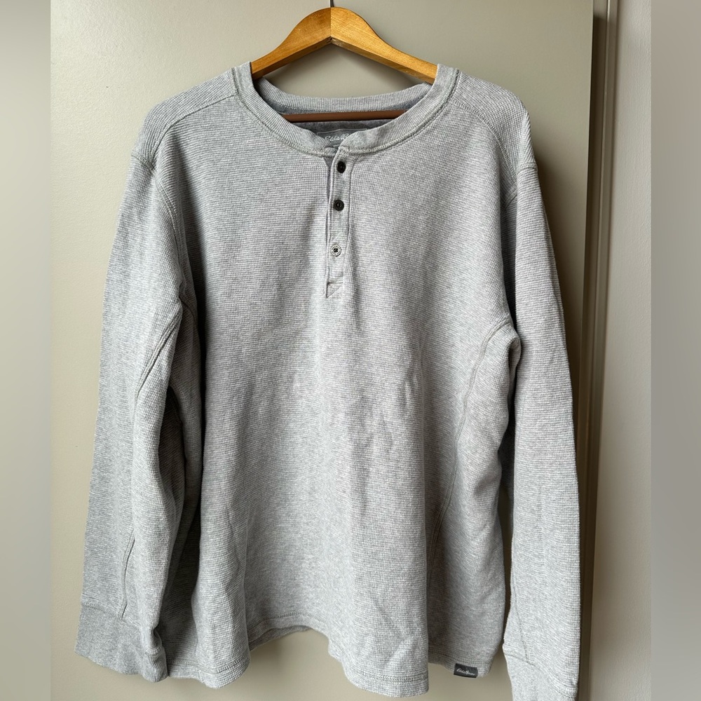 Eddie Bauer Waffle Henley (2XLT)